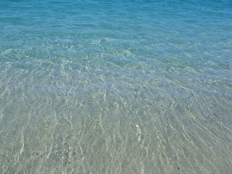 clear shallow ocean water