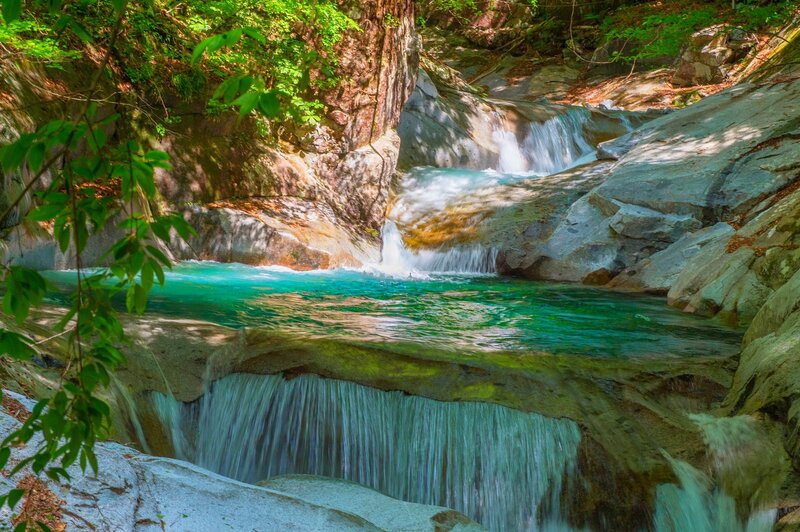 Clear Stream Waterfall — Green