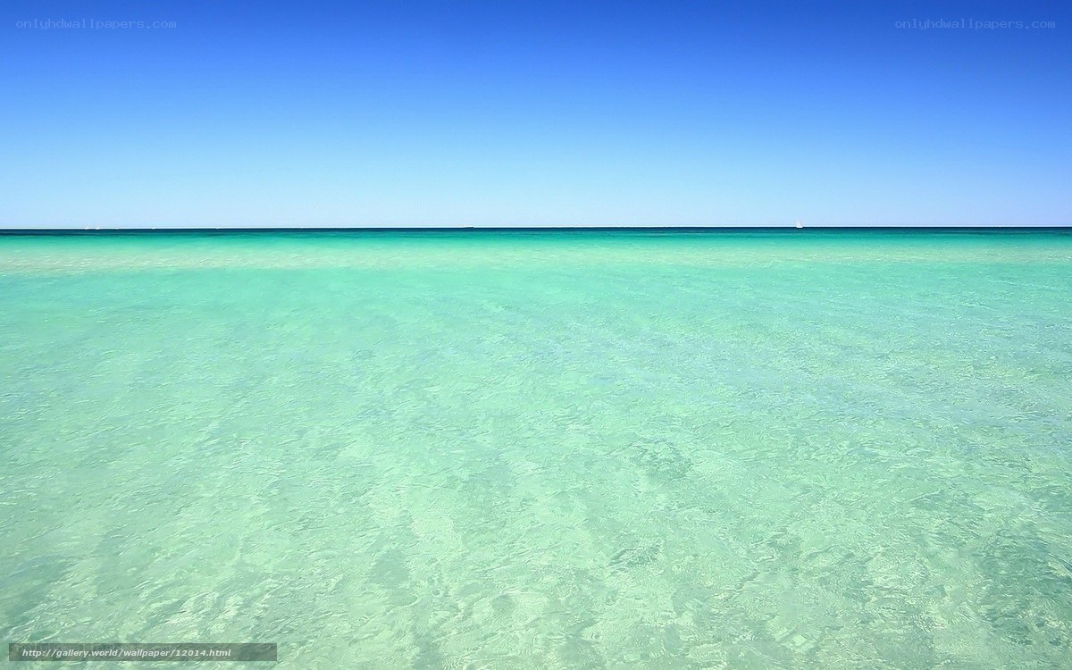 Clear turquoise ocean waters