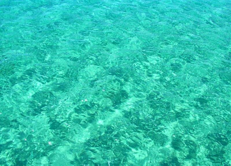 clear turquoise water surface