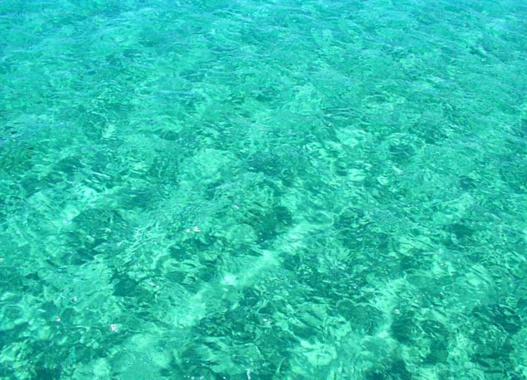 clear turquoise water surface