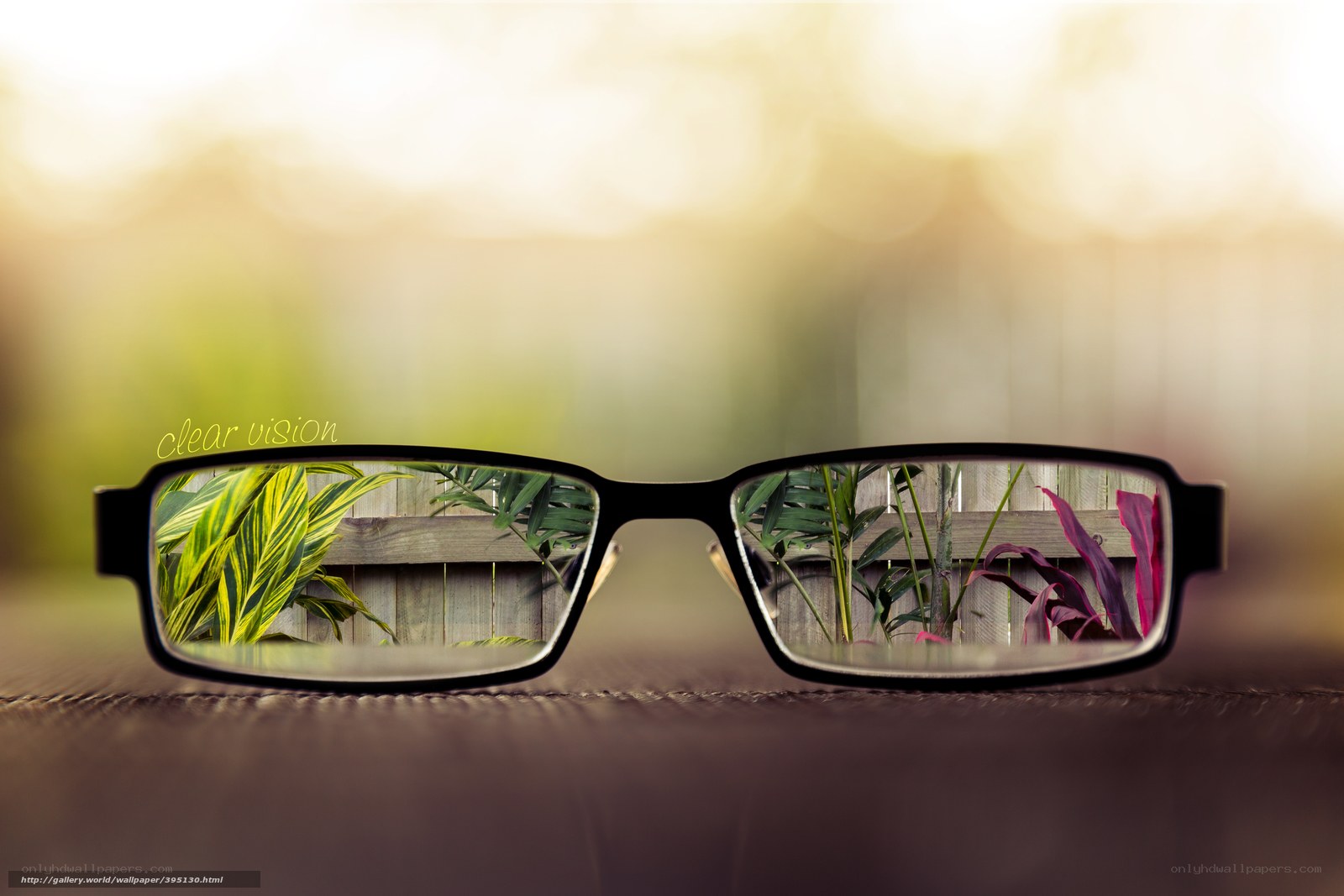 Clear vision with glasses