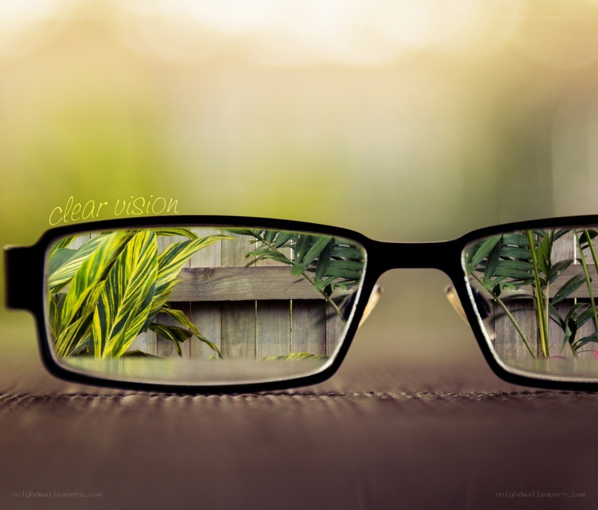 Clear vision with glasses