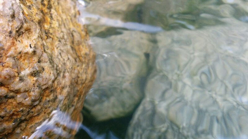 Clear Water over Rocks — Brown, Calm, Photograph