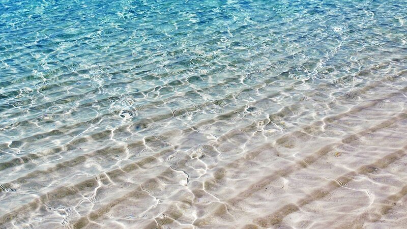 Clear Water over Sand — Blue