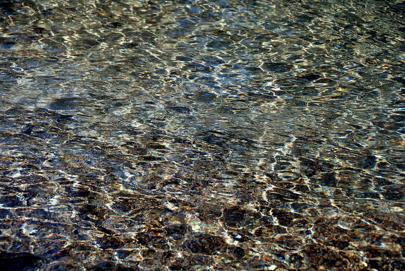 Clear water ripples