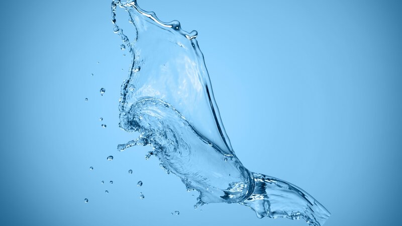 Clear Water Splash — Blue