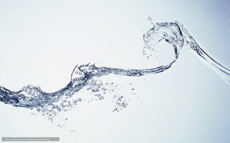 Clear Water Splash — White