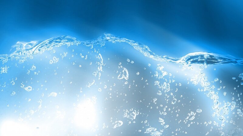 Clear Water with Bubbles
