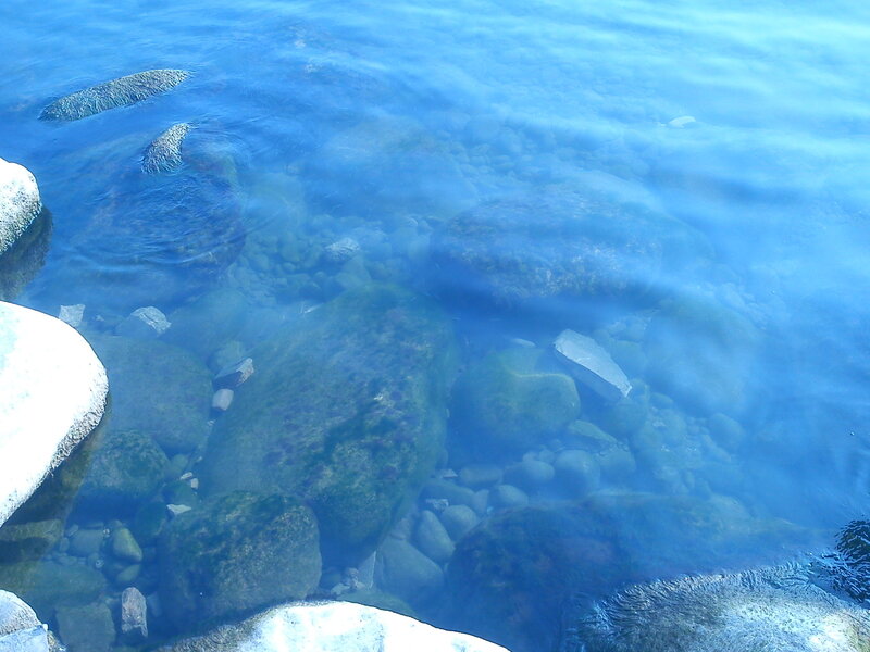 Clear Water with Rocks — Blue