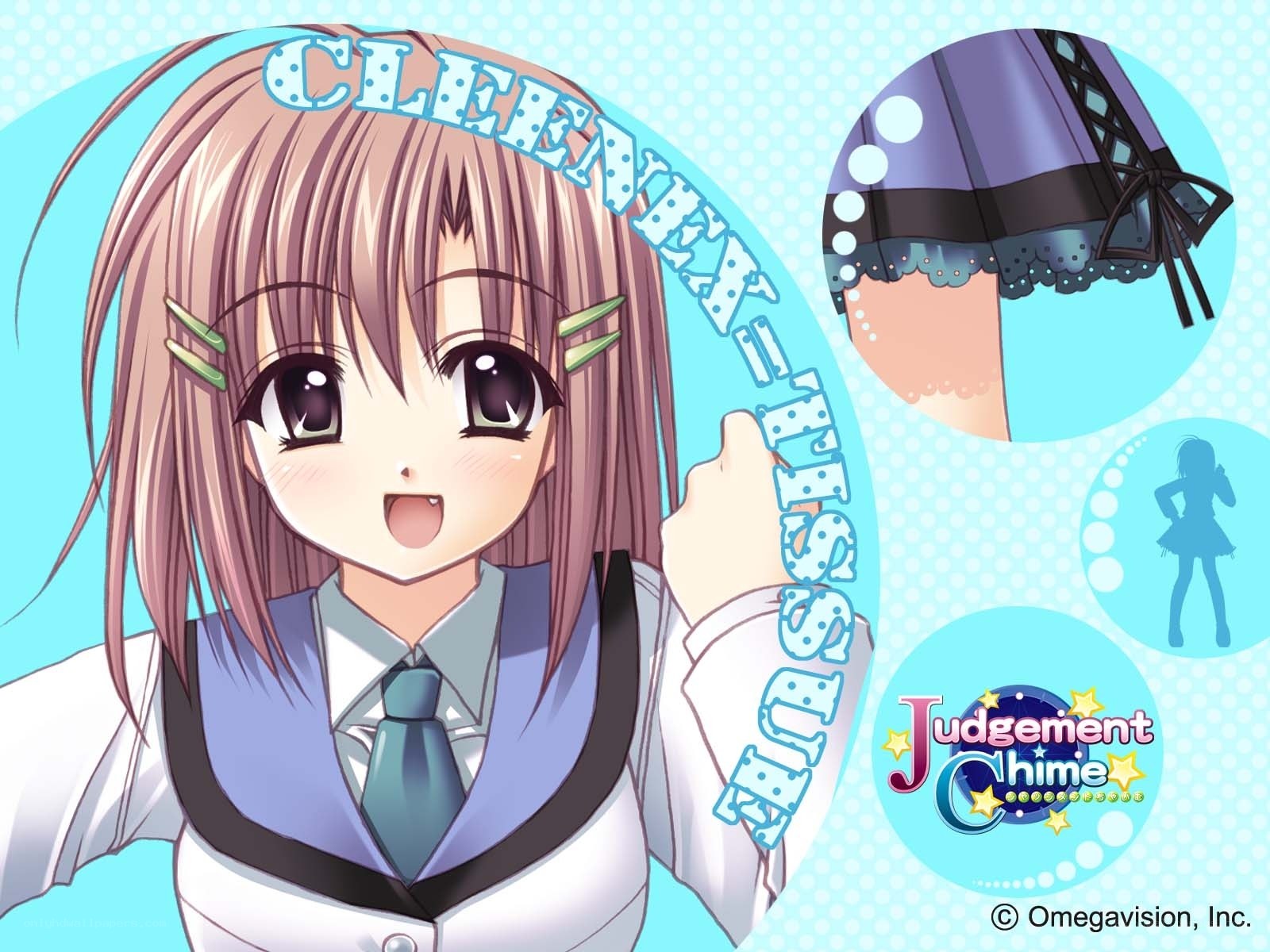 Cleenee in school uniform