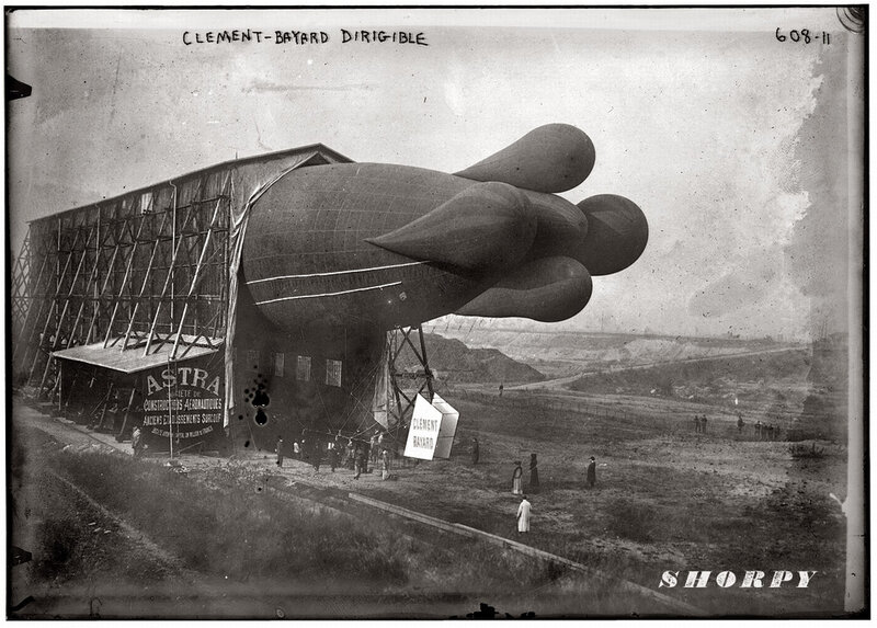 Clement-Bayard Dirigible at Astra