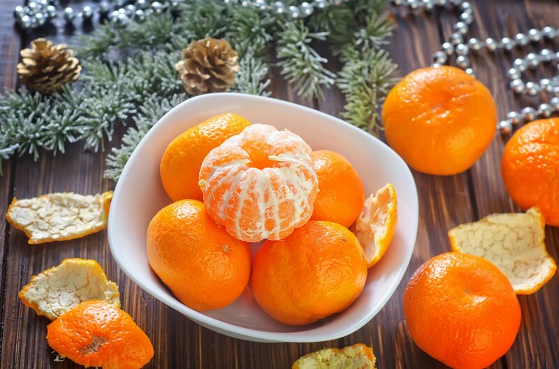 Clementines in a Bowl — Orange, Festive
