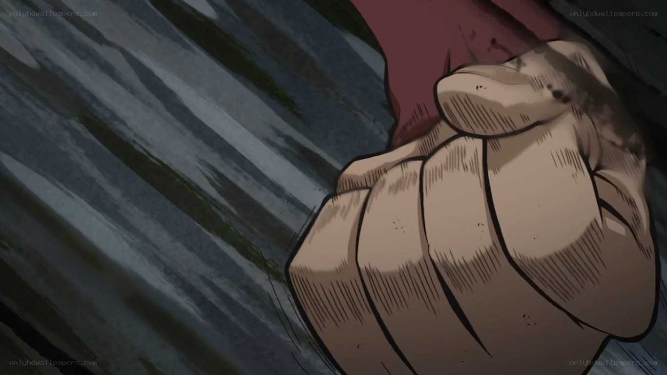 clenched fist in action