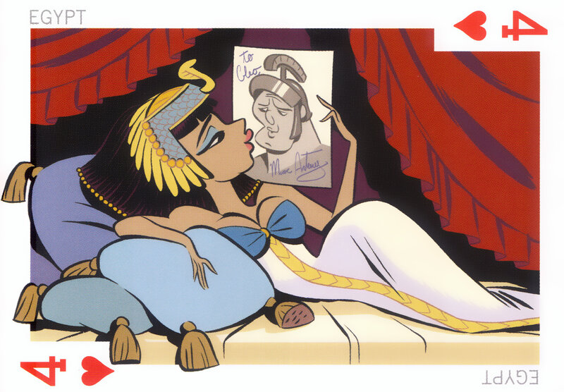 Cleopatra holding a portrait
