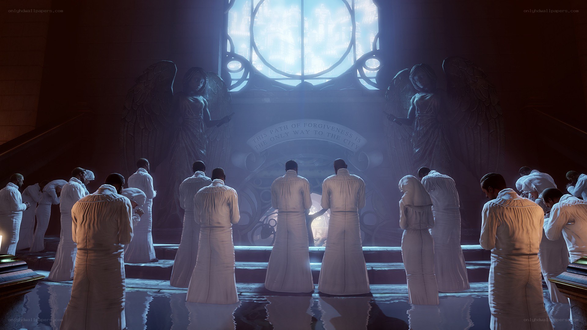 Clergy in a cathedral