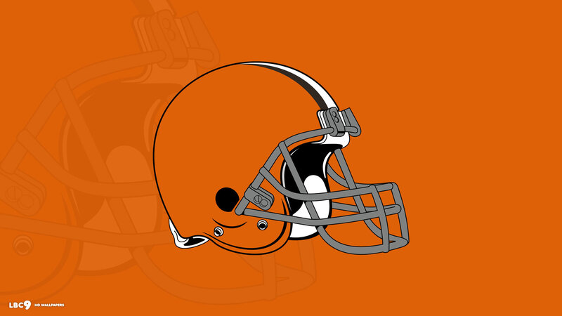 Cleveland Browns Helmet — Orange, Bold