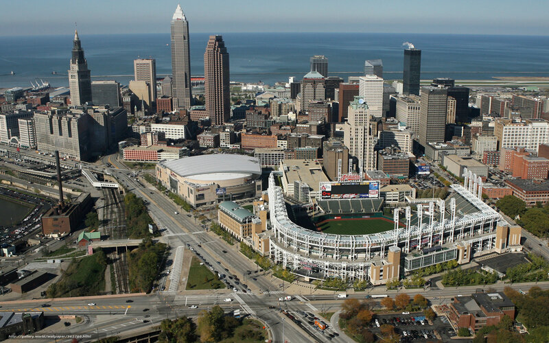 Cleveland Skyline and Stadium
