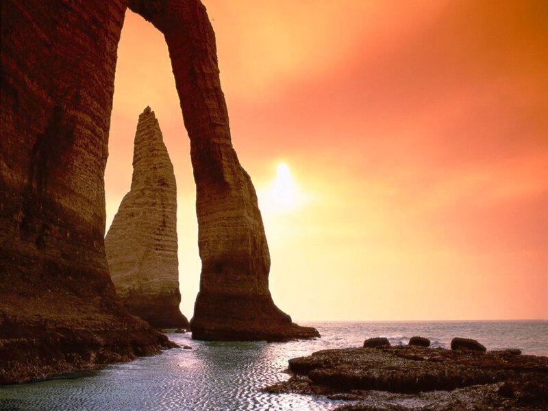 Cliff Arch Formation — Orange