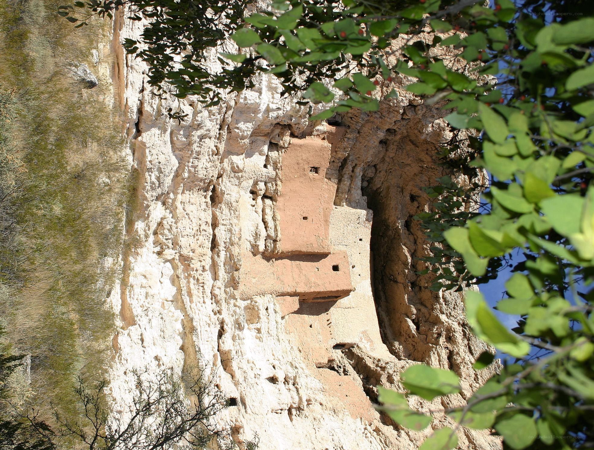 cliff dwelling in natural setting