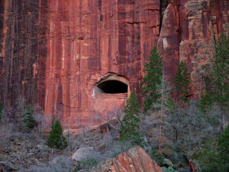 cliff dwelling in red rock