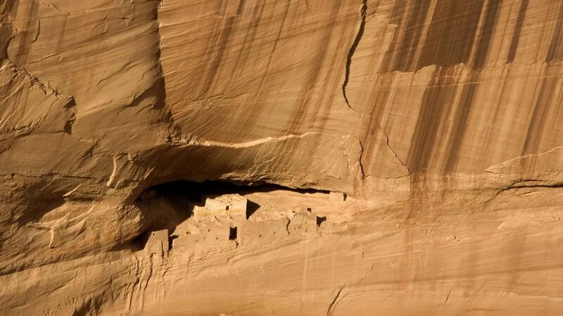 cliff dwelling in sandstone