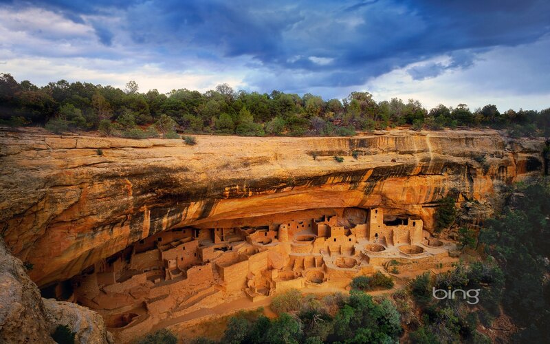 Cliff Dwelling Ruins — Blue, Dramatic
