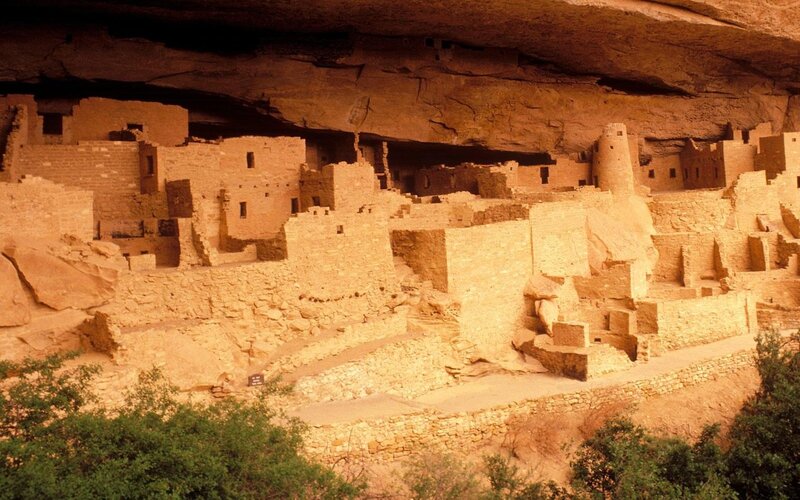 Cliff Dwelling Ruins — Brown, Ancient