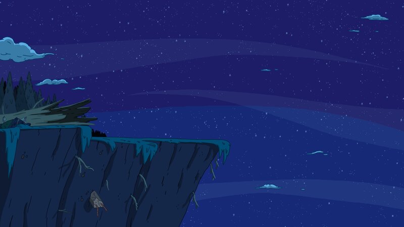 Cliff Edge at Night