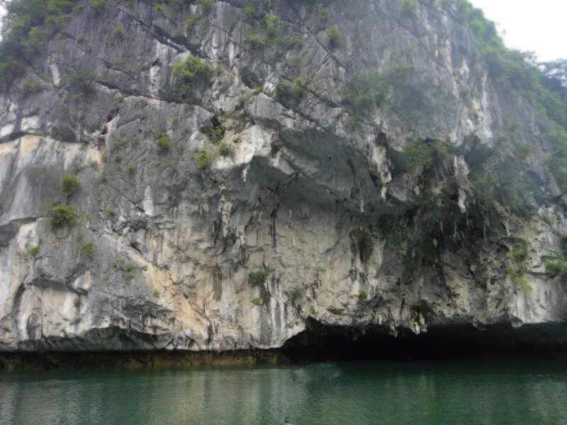 cliff face by the water