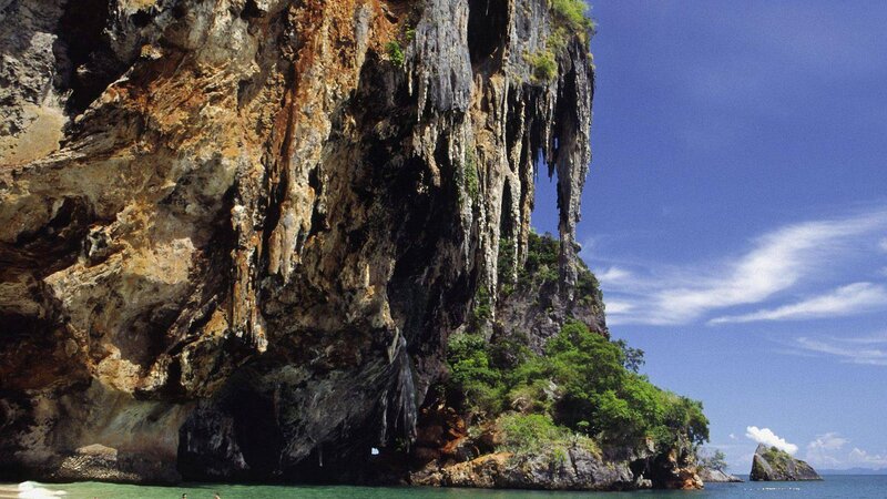 Cliff Face with Sea