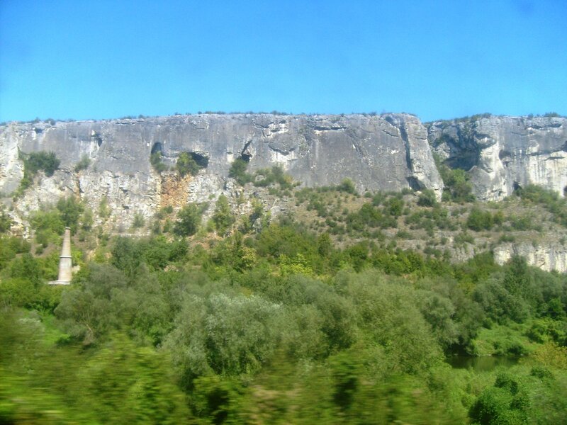 Cliff Face with Trees — Green, Natural, Afternoon