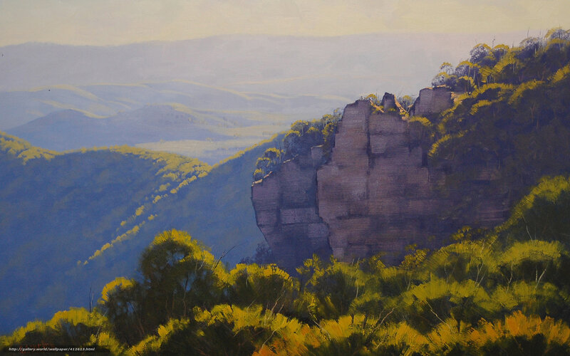 Cliff in Mountain Valley