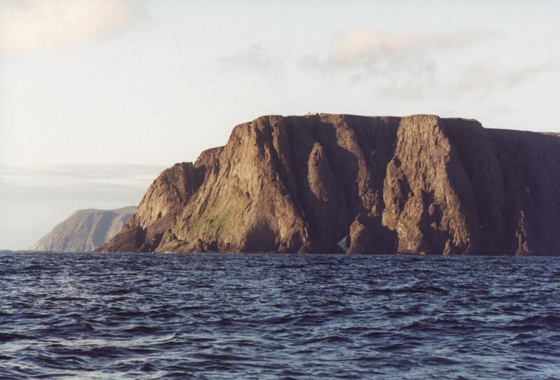 Cliff Island in Ocean