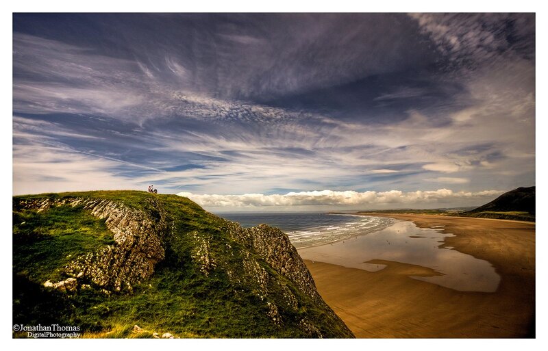 Cliff overlooking a sandy beach
