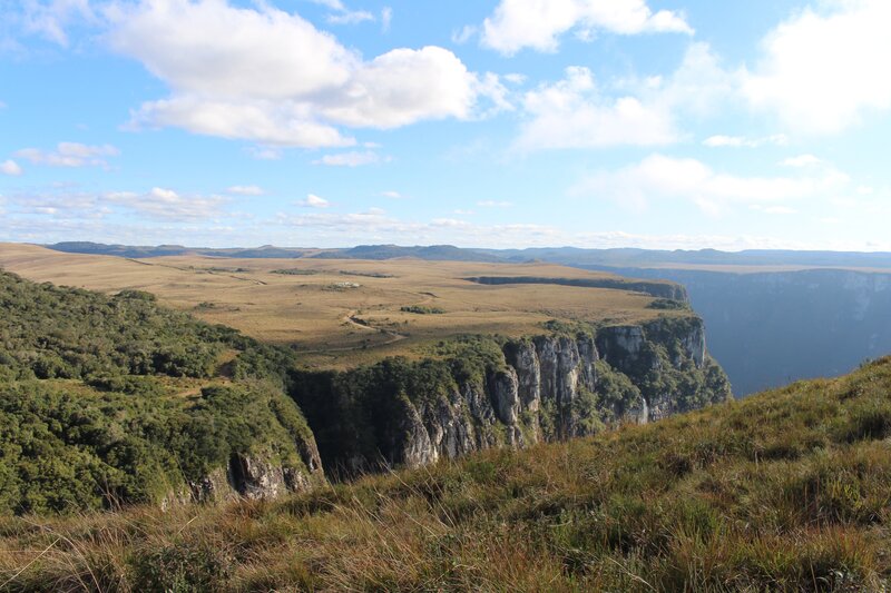 Cliff Overlooking Canyon — Blue