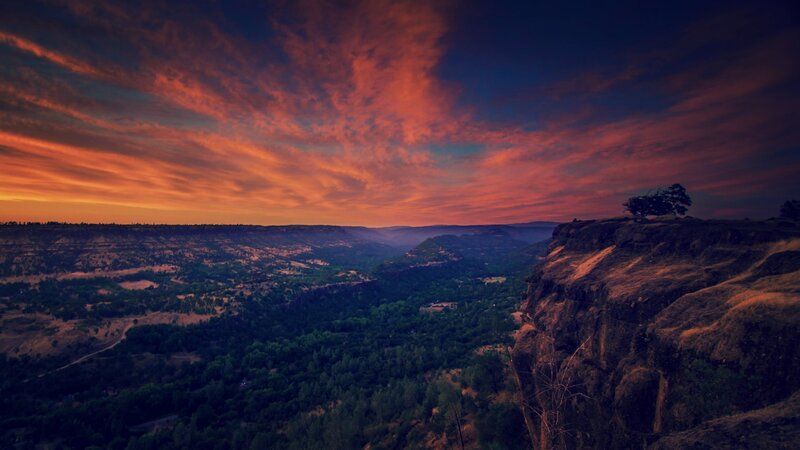 Cliff Overlooking Canyon