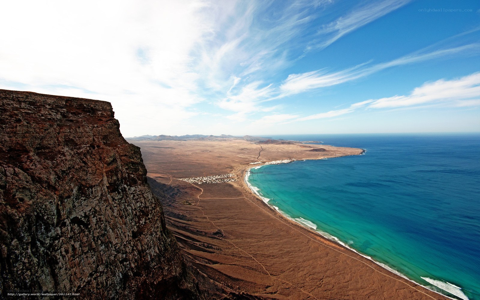 cliff overlooking coastal landscape