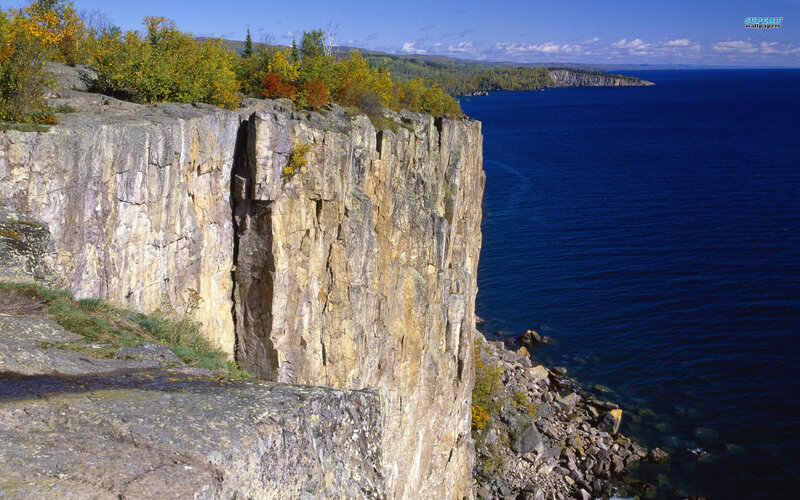 Cliff Overlooking Lake
