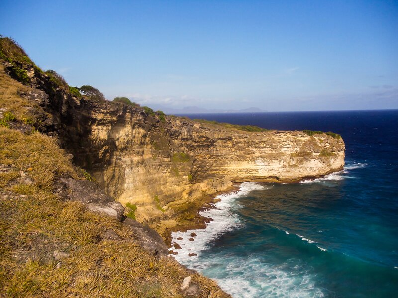 cliff overlooking ocean