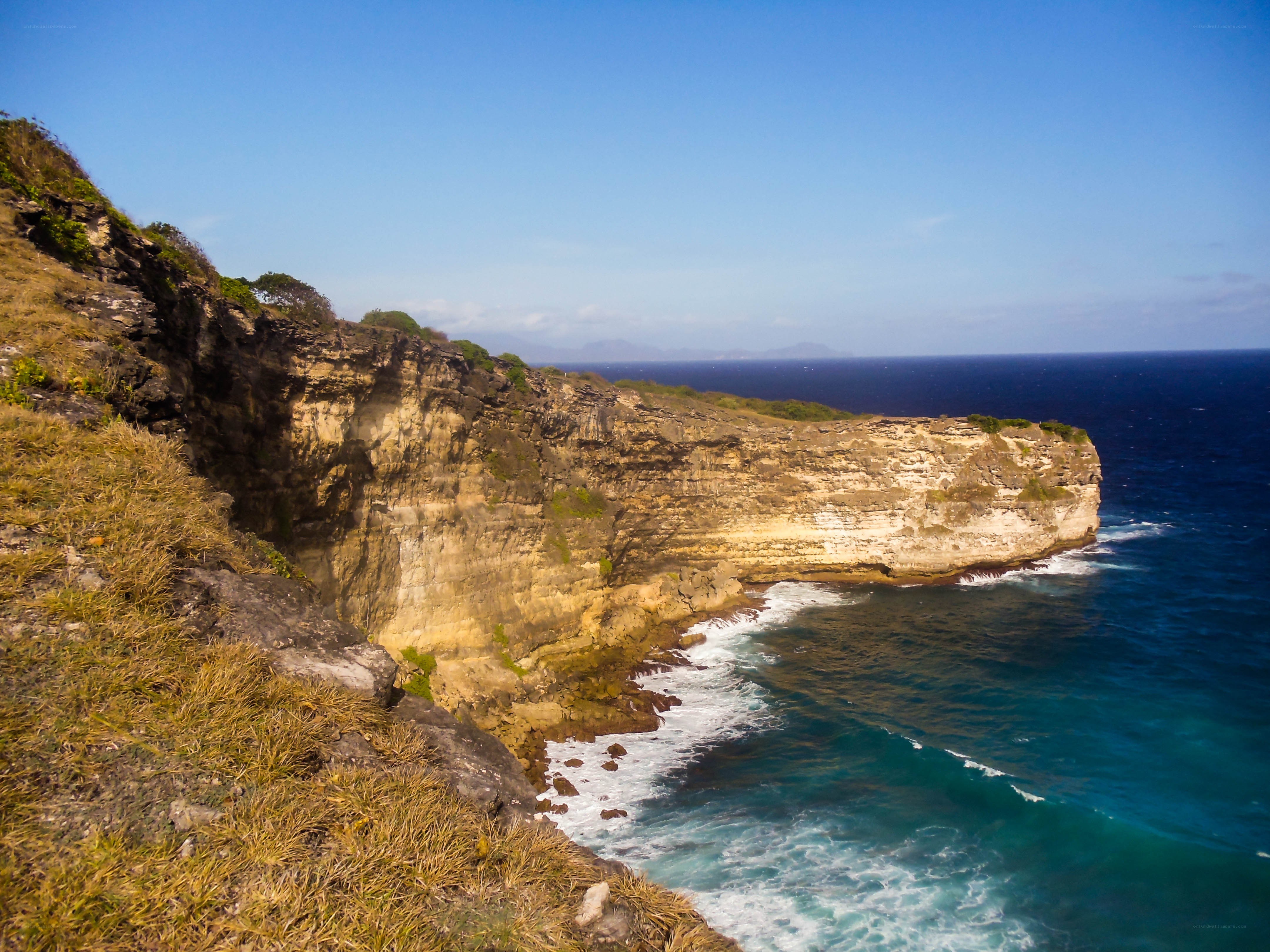 cliff overlooking ocean