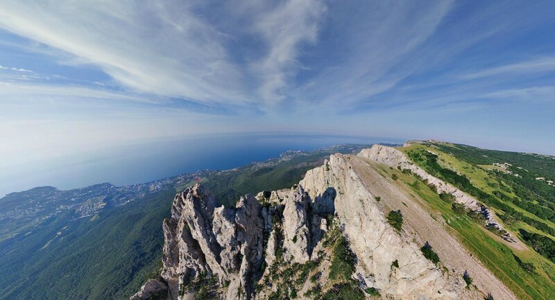 cliff overlooking the sea