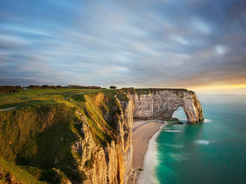 Cliff with Natural Arch
