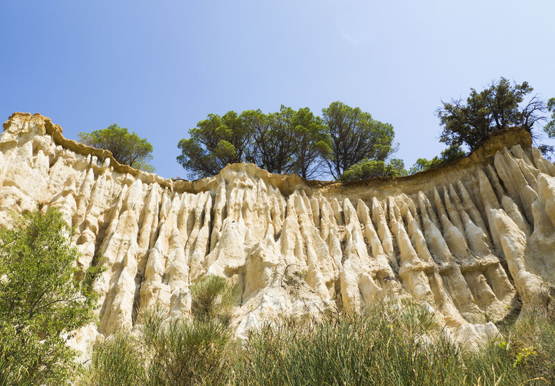 Cliff with Trees — Beige