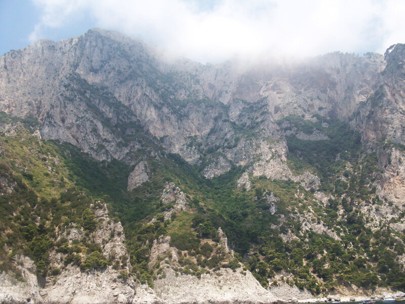 cliffs above the sea