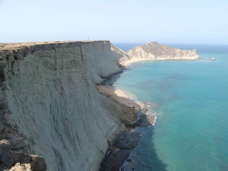 Cliffs Along a Coastline — Blue