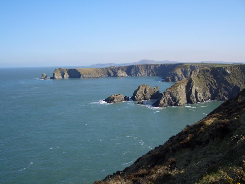 Cliffs Along Coastline