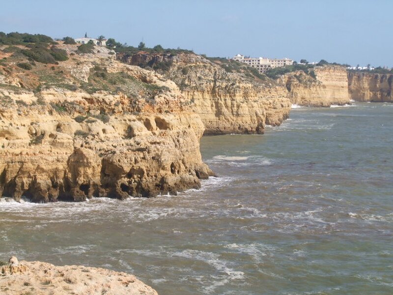 Cliffs Along Ocean Coast — Brown, Serene