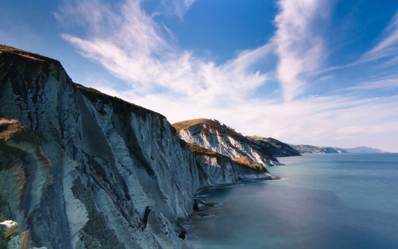 Cliffs Along the Coast — Blue
