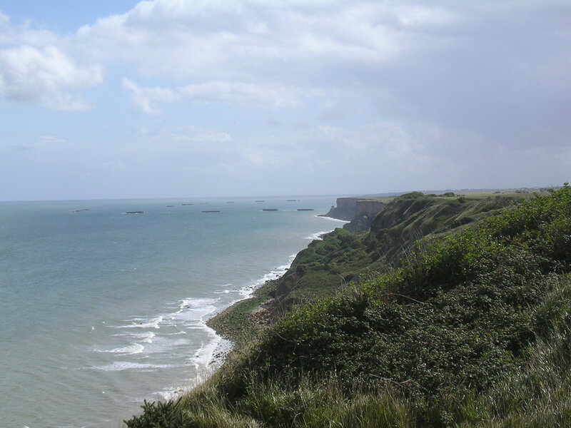 cliffs along the coast
